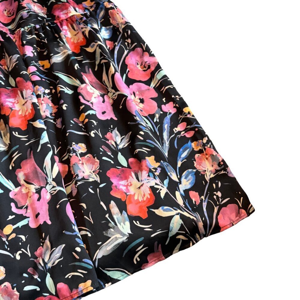 Aidan by Aidan Mattox Floral Cutout Maxi Dress Sleeveless High Neck Size 6 Women - Picture 10 of 13